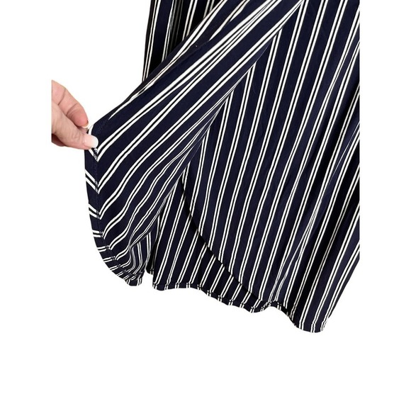 Talbot’s Maxi Skirt, Blue and White Stripe, Knit, Large - Picture 4 of 5